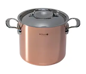 De Buyer Prima Matera Extra hluboký hrnec na indukci 20 cm / 5.7 l / měď + nerezová ocel 