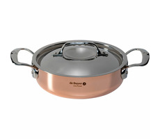 De Buyer Prima Matera Nizký hrnec na indukci 20 cm / 1.8 l / měď + nerezová ocel 