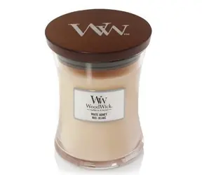 WoodWick White Honey 275g - váza střední / doba hoření: až 65 h