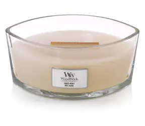WoodWick White Honey Elipsa 453.6g - svíčka loď / doba hoření: až 40 h