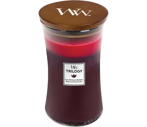WoodWick Trilogy Sun-Ripened Berries 609.5g - váza velká / doba hoření: až 120 h