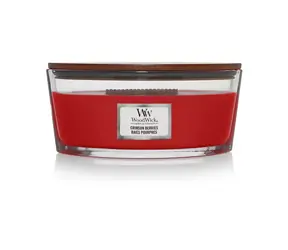 WoodWick Crimson Berries Elipsa 453.6g - svíčka loď / doba hoření: až 40 h