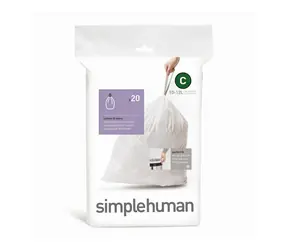 Simplehuman Sáčky do odpadkového koše 10-12 L  typ C zatahovací / 20 ks v balení