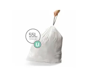 Simplehuman Sáčky do odpadkového koše 55 L  typ U / zatahovací/ 20 ks v balení / doprodej