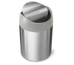 Simplehuman Mini odpadkový koš na stůl 1.5 l / kartáčovaná nerez ocel / CW2084