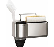 Simplehuman Držák na houbičku a kartáček nad dřez  – kartáčovaná nerez ocel / doprodej