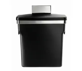 Simplehuman Vestavný odpadkový koš  – 10 l / chromovaná ocel/ plastový kbelík