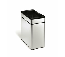 Simplehuman Odpadkový koš  – 10 l / hranatý/ otevřený/ matná ocel