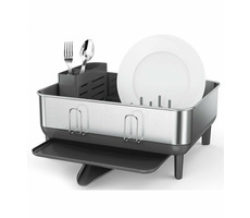 Simplehuman Odkapávač na nádobí  Compact / rám z nerez oceli/ šedý plast/ FPP