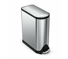 Simplehuman Pedálový odpadkový koš  – 45 l / butterfly víko / kartáčovaná nerez ocel / FPP