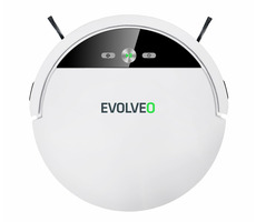 EVOLVEO RoboTrex H6 bílá / robotický vysavač / 2600 mAh / 62 db / HEPA / stíraní vodou / stanice / ovladač