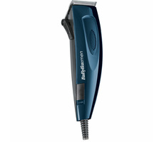 BaByliss E695E / Zastřihovač vlasů / 8 nástavců / ochranné pouzdro / kartáček / hřeben / olej / modrá