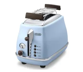 DeLonghi CTOV 2103 AZ Icona Vintage / topinkovač / 900 W / 4 funkce / modrá