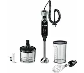 BOSCH MSM67170 černo-šedá / Tyčový mixér / 750W / 12 rychlostí / Turbo / Šlehací metla