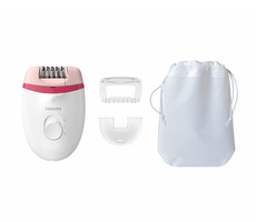 Philips Satinelle Essential BRE255-00 / kompaktní epilátor / s kabelem / 2 rychlosti / 3ks příslušenství / bílá
