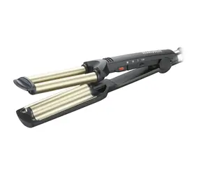 BaByliss C260E / Kulma na vlasy / dvojité válce 15 mm / 3 teploty až 200 °C / zlatá-černá