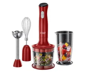 Russell Hobbs Desire 3v1 24700-56 červená / Tyčový mixér 3v1 / 500 W / 2 rychlosti / 2 nádoby