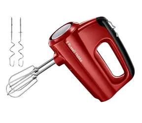 Russell Hobbs Desire 24670-56 červená / Ruční mixér / 350 W / 5 rychlostí / šlehací & hnětací nástavce 