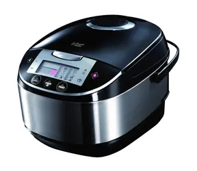 Russell Hobbs Cook@Home 21850-56 černá / Multifunkční vařič / 900 W / 5L / LED displej / 11 programů / nerez 