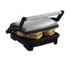Russell Hobbs Cook@Home 17888-56 černo-stříbrná / Elektrický gril 3v1 / panini & gril & pánev / 1800 W / 25x23 cm 