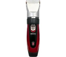 Camry CR2821 / Aku zastřihovač srsti pro psy / 35 W / 4 hřebeny / náhradní baterie / červeno-černá