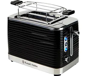 Russell Hobbs Inspire Black 24371-56 černá / Topinkovač / 860 W / nastavitelný stupeň opečení / rozpékací mřížka 
