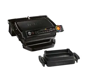Tefal OptiGrill+ GC714834 + zapékací mísa černý / Kontaktní gril / 2000 W / 6 programů / Gril. plocha: 600cm2  / doprodej