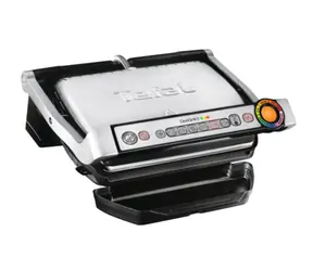 Tefal OptiGrill+ GC716D12 stříbrný / Kontaktní gril / 2000 W / 6 programů / Gril. plocha: 600cm2 