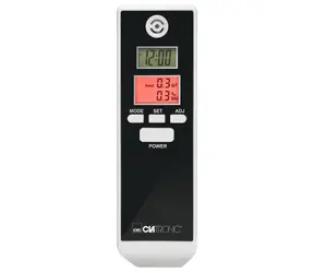 Clatronic AT 3605 / Alkohol tester / rozsah měření 0-1.99 ‰ / 2x AAA baterie / bílo-černá