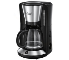 Russell Hobbs Adventure 24010-56 / kávovar na překapávanou kávu / 1100 W / 1.25L konvice / odměrka / nerez / černá
