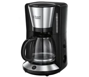 Russell Hobbs Adventure 24010-56 / kávovar na překapávanou kávu / 1100 W / 1.25L konvice / odměrka / nerez / černá