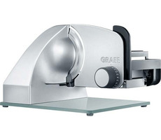 Graef Master M20 stříbrná / elektrický kráječ potravin / 170 W / průměr nože 170 mm / tloušťka řezu 0-20 mm