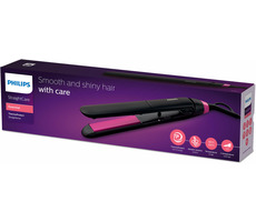 Philips StraightCare Essential ThermoProtect BHS375-00 / žehlička na vlasy / 220°C / 100mm destičky / keratin / černá