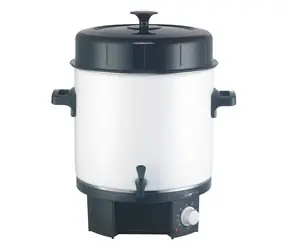 Clatronic EKA 3338 černo-bílá / zavařovací hrnec + várnice / 1800 W / 25 l / 14 sklenic / 30 - 100 °C / výpustný ventil