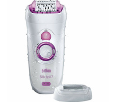 Braun Silk-épil 7-521 GS bílá / epilátor + hodinky / 2 rychlosti / voděodolný / 50 min provozu
