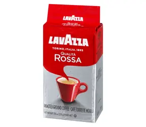 LAVAZZA Qualita Rossa 250 g / Mletá káva / 30% Robusta & 70% Arabica / Vakuové balení