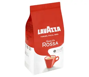 LAVAZZA Qualita Rossa 1 kg / Zrnková káva / 60% Robusta & 40% Arabica / Vakuové balení / doprodej