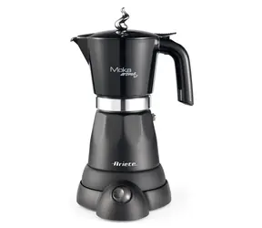 Ariete 1368 Moka Aroma Grande černá / elektrická moka konvice / 480 W / 4 | 6 šálků / udržení teploty