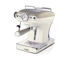 Ariete 138913 Vintage Espresso béžová / Pákový kávovar / 850 W / 0.9 l / 15 bar / manometr / pěnič mléka