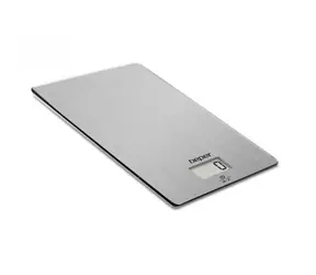 Beper 90131 stříbrná / kuchyňská váha / max. 5 kg / přesnost 1 g / funkce TARE / automatické vypnutí / 1x CR2032 / nerez