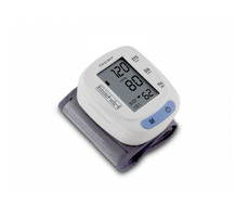 Beper 40121 Easy Check bílá / měříč krevního tlaku na zápěstí / paměť 120 záznamů / 2x AAA