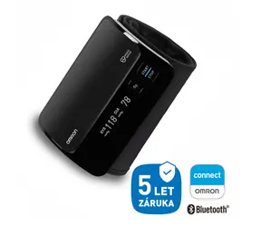 OMRON Evolv černá / Digitální tonometr na paži / Bluetooth / Android & iOS