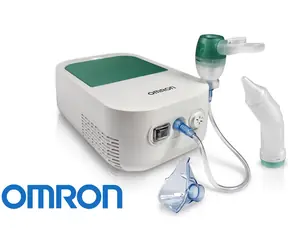 OMRON DuoBaby (C301-E) bílá / Kompresorový inhalátor s nosní odsávačkou / zásobník na léky 12ml