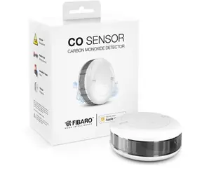 Fibaro CO senzor pro Apple HomeKit bílá / detektor oxidu uhelnatého / teplotní čidlo / zvuková výstraha
