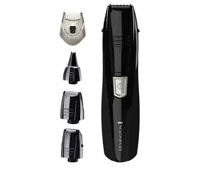 Remington PG180 Pilot černá / zastřihovač vousů / 3 nástavce / délka 0.5 - 5 mm / Napájení 2x baterie AA