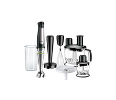 Braun MQ 7087 / tyčový mixér / 1000W / nádoby 1.5&0.6&0.35 L / regulace rychlosti / příslušenství / kabel 1.2m / černá