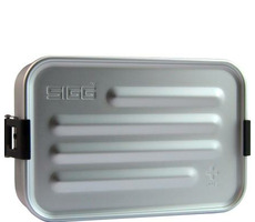 SIGG Metal Box Plus S stříbrná / Svačinový box / Hliník / 17 x 11.7 x 6 cm