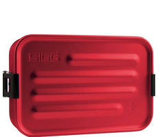 SIGG Metal Box Plus S červená / Svačinový box / Hliník / 17 x 11.7 x 6 cm