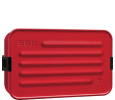 SIGG Metal Box Plus L červená / Svačinový box / Hliník / 22.9 x 14.5 x 6 cm