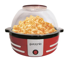 Guzzanti GZ 135 červená / Horkovzdušný popcornovač / 1200 W / servírovací miska